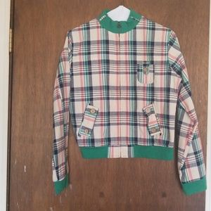 Green Plaid Light Weight Jacket